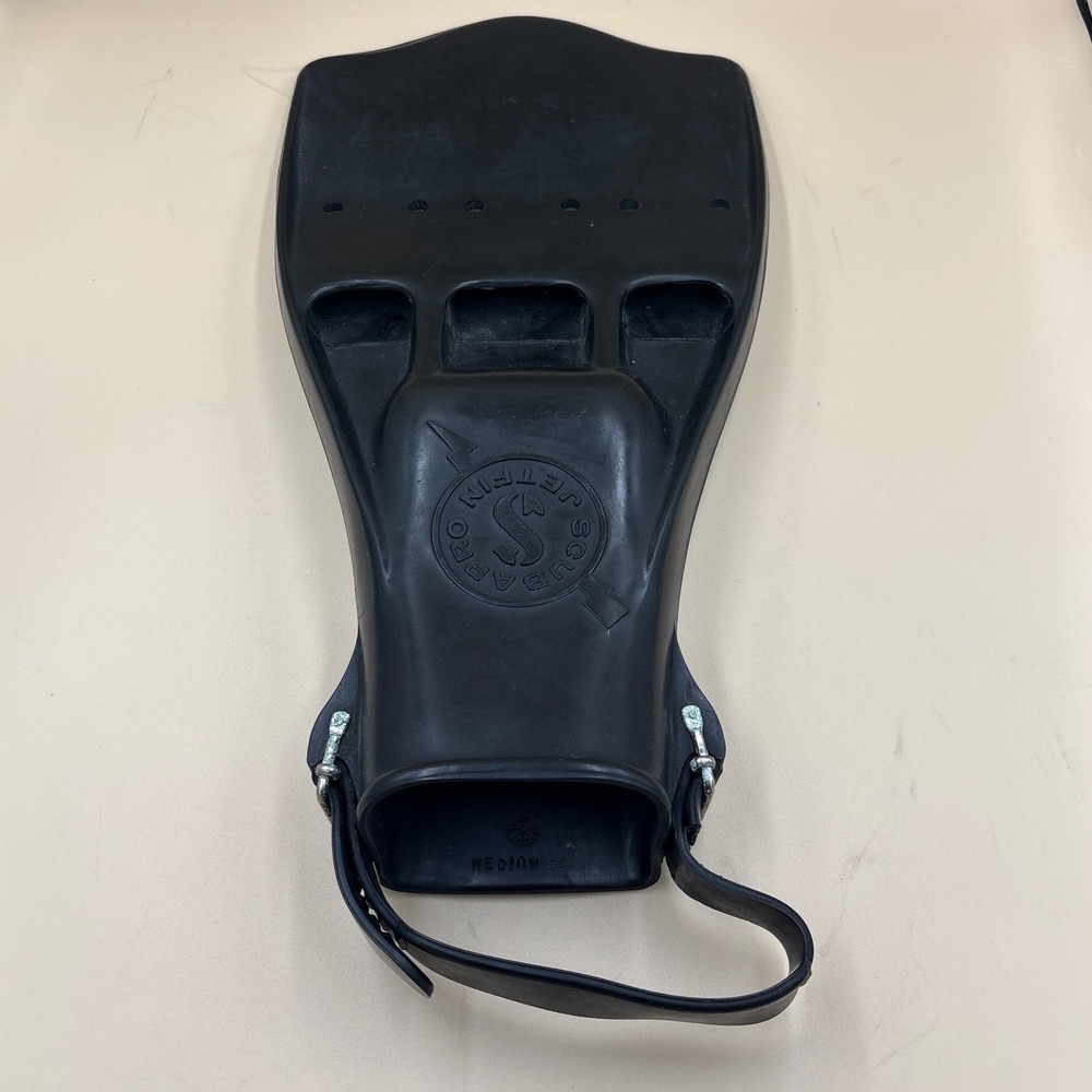 Single Scubapro Jet Fin Replacement Medium Black Open Heel Universal Left Right